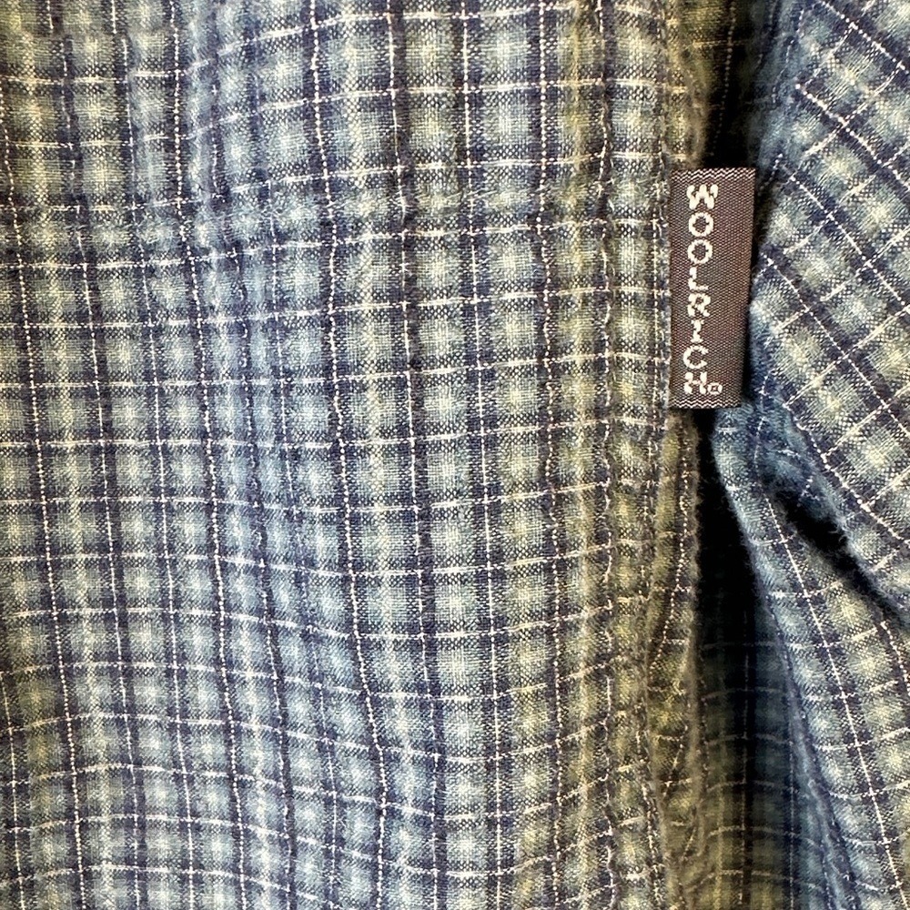 Woolrich Men's Blue Plaid Casual‎ Shirt - Picture 3 of 7